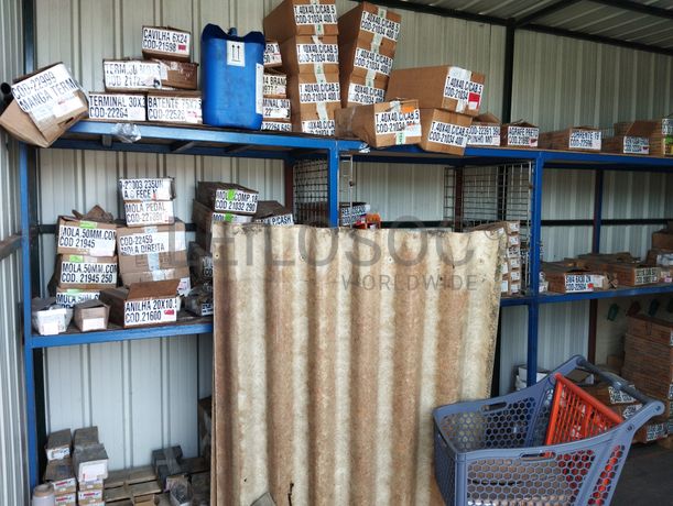 Stock de Peças e Acessórios · Monta Cargas · Porta Paletes · Diversos