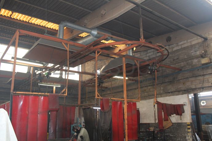 Linha de Desengorduramento · Pórticos com Guinchos · Serra de Disco · Depósito · Caixas Metálicas · Diversos