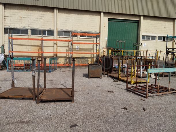 Linha de Desengorduramento · Pórticos com Guinchos · Serra de Disco · Depósito · Caixas Metálicas · Diversos