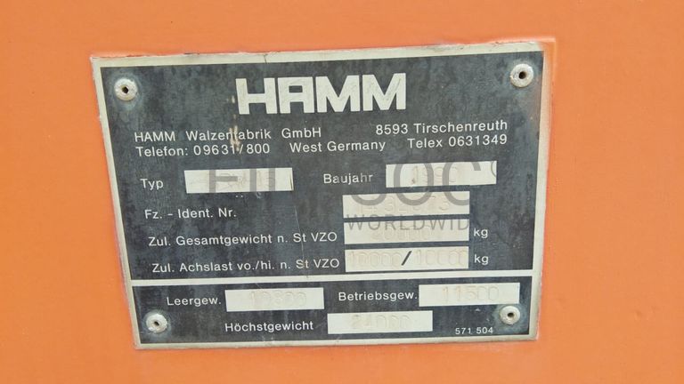 Compactadora HAMM JRW 15