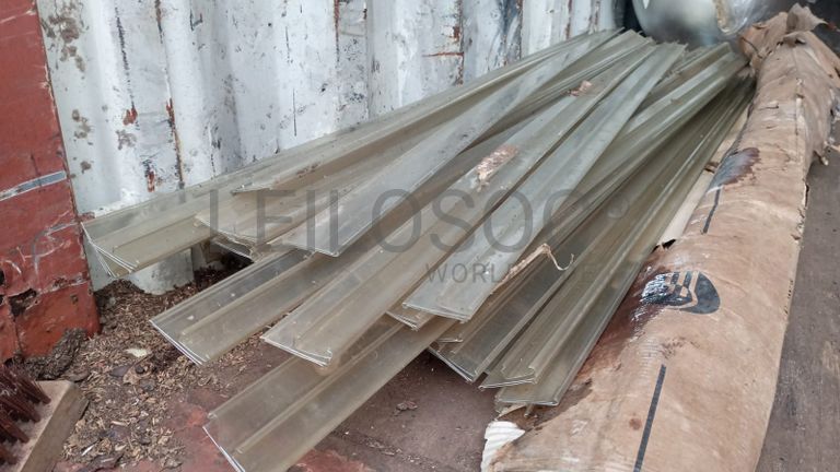 Barras de plástico, p/ prateleiras