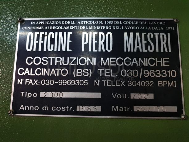 Prensa Ficep PVH · Forno Maestri 
