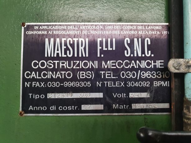 Prensa Ficep PVS · Forno Maestri