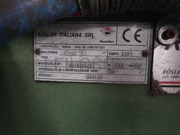 Máquina Secar por Vibração a Seco Rosler