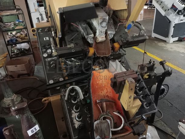 Máquinas para Tirar Formas · Máquina de Montar Bicos · Máquina de Aquecer Cortes · Reativador