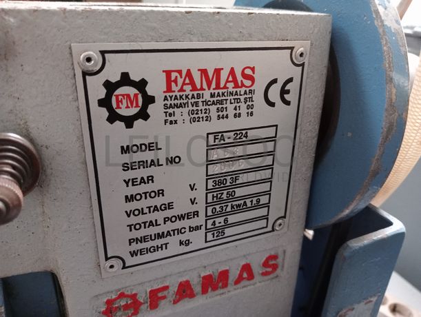 Material Informático · Equipamento de Escritório · Amostras de Calçado · Maquinaria