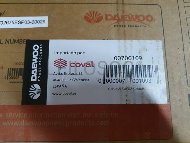 GERADOR INVERTER DAEWOO