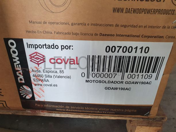 MOTO SOLDADOR GASOLINA DAEWOO