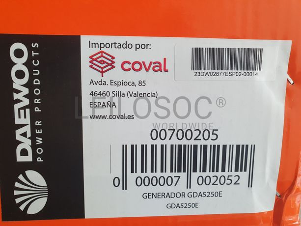 GERADOR DAEWOO