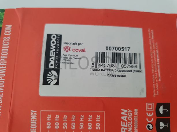 TESOURA A BATERIA DAEWOO