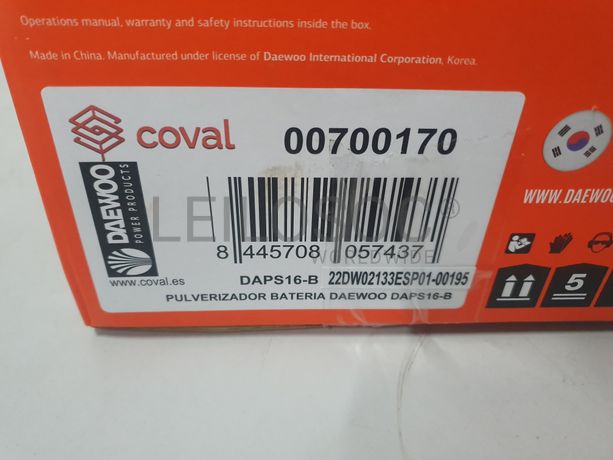 PULVERIZADOR BATERIA DAEWOO