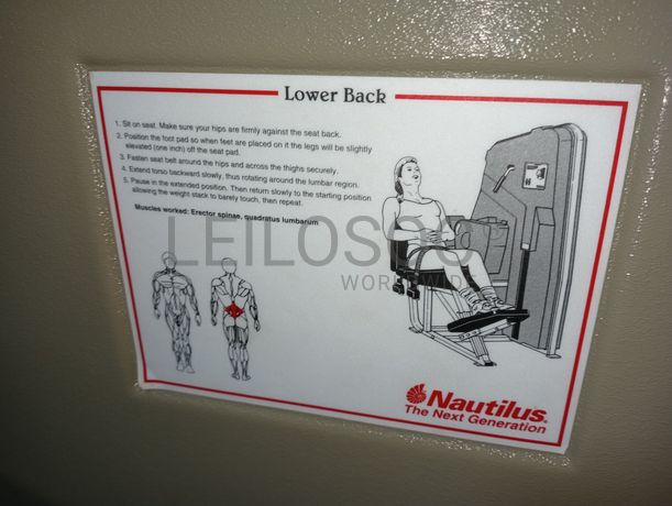 Máquina Seletorizada/Extenção Lombar