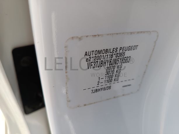 Peugeot Partner · Ano 2018