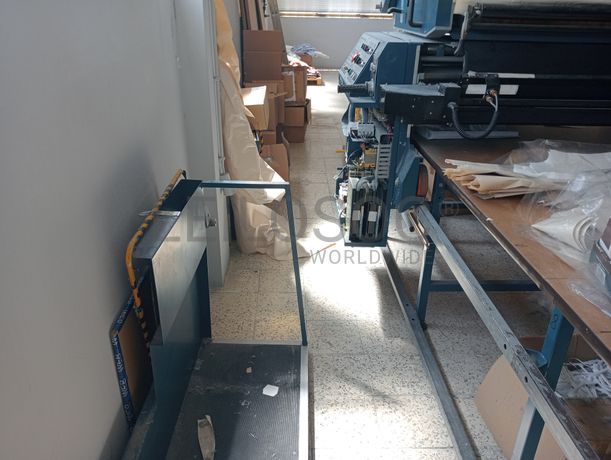 Carro de Estender Malha · Tesoura e Régua de corte · Serra de fita