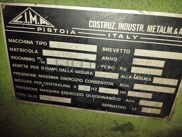 Prensa Vulcanização de Pneus