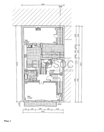 Proporção de 1/2 de Moradia V6 · Bombarral