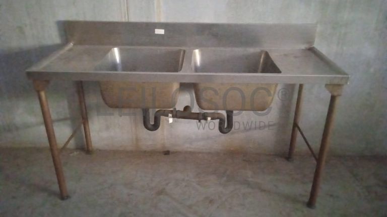 Lavatório duplo inox