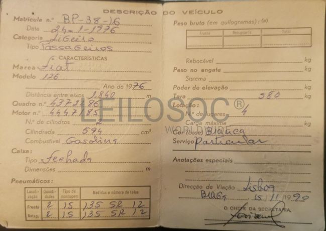 Fiat 126 · Ano 1976