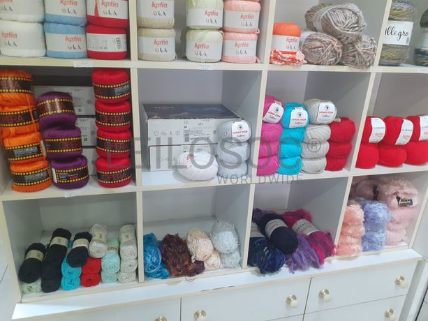 Totalidade · Material de Costura · Artigos de Retrosaria · Mobiliário de Escritório · Expositores