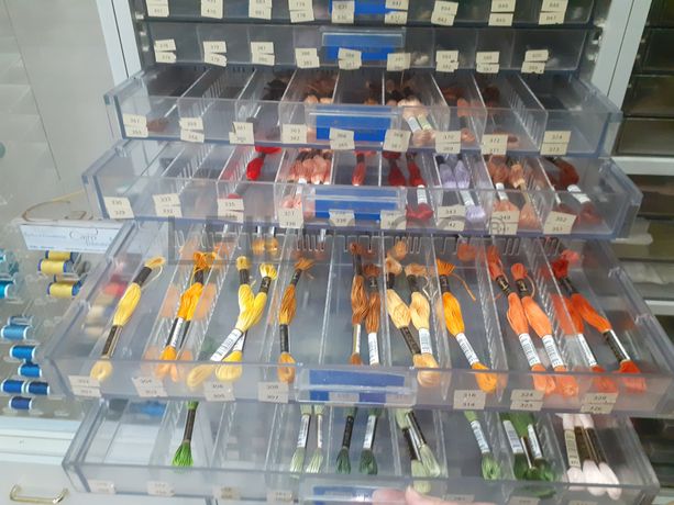 Totalidade · Material de Costura · Artigos de Retrosaria · Mobiliário de Escritório · Expositores