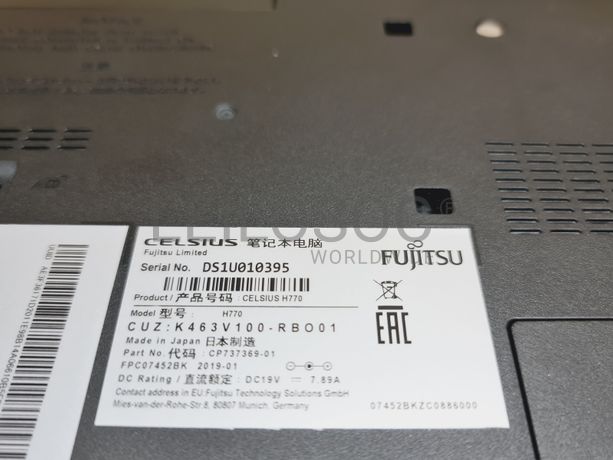 Portátil Fujitsu Celsius H770