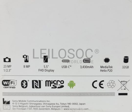 Telemóvel Sony XPERIA XA1 Plus