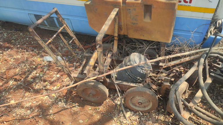 Máquinas de alcatrão.