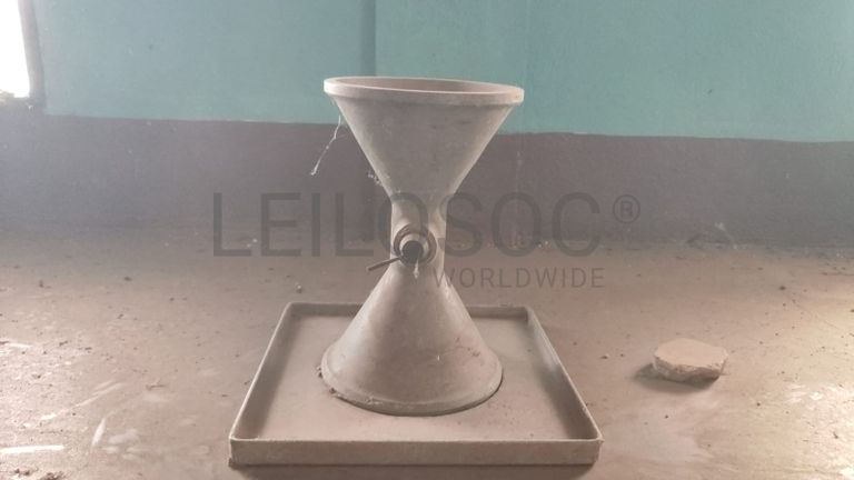 Pilão para teste de areia