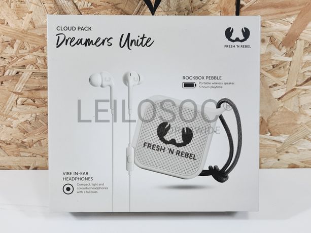 Conjunto Coluna Bluetooth e Fones Auriculares