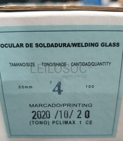 Caixa com vidros Din para óculos