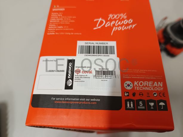 Berbequim aparafusador Daewoo