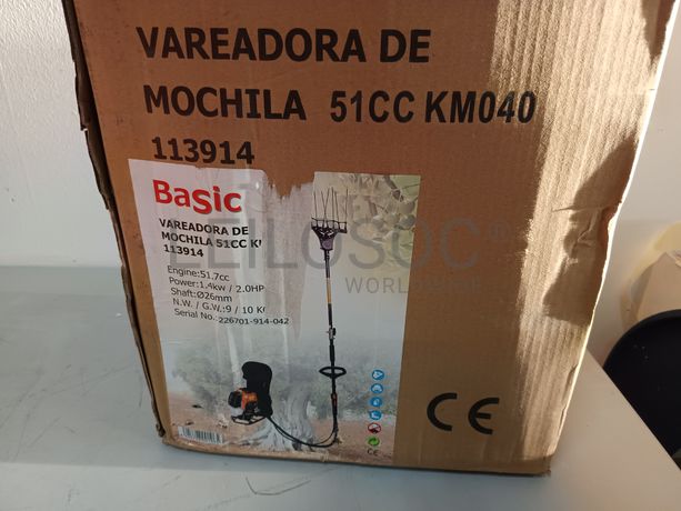 Vareador de azeitona mochila