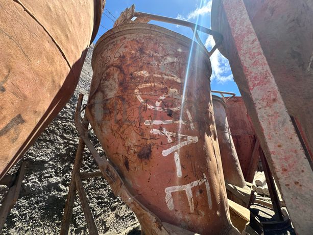 Balde de descarga de betão