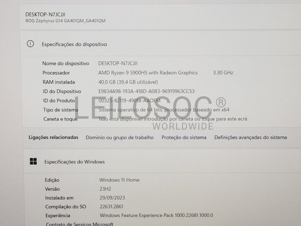 Portátil Gaming ROG Zephyrus G14