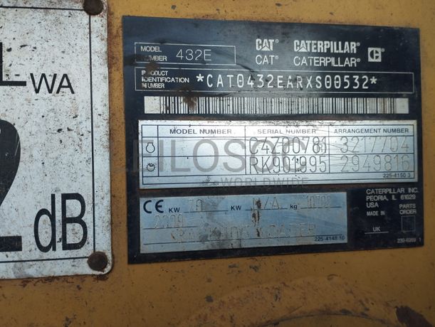 Retro-escavadeira  Caterpillar 432E