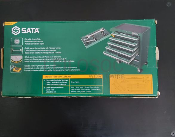 TABULEIRO DE 10 PEÇAS COM CHAVES DE BOCA/BOCA E BOCA/LUNETA C/ROQUETE