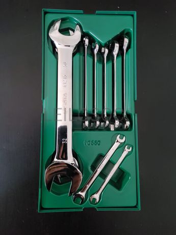 TABULEIRO DE 10 PEÇAS COM CHAVES DE BOCA/BOCA E BOCA/LUNETA C/ROQUETE