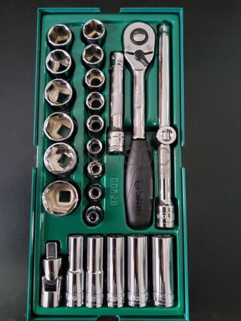 TABULEIRO DE 25 PEÇAS EM POLEGADAS (SAE) 6 PONTOS - ACIONAMENTO DE 1/2"