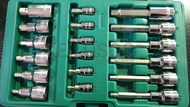 CHAVES DE CAIXA SEXTAVADAS  1/4" E 1/2"