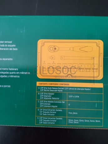 CHAVES ESPECIAIS EXTRATORAS BOLTBITER DE 1/4" E 3/8"