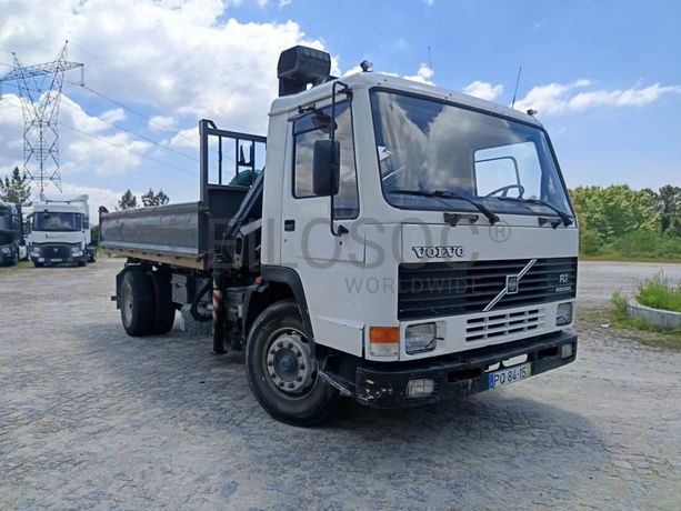 Volvo FL7 · Ano 1991 · Grua Hiab