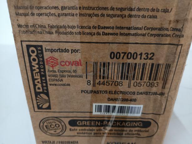 Guincho elétrico Daewoo 