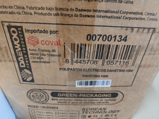 Guincho elétrico Daewoo