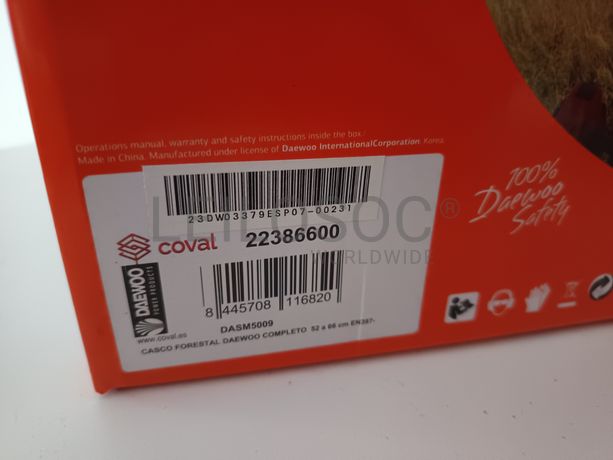 Máscaras de proteção Daewoo