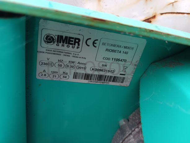 Betoneira Imer · Ano 2019