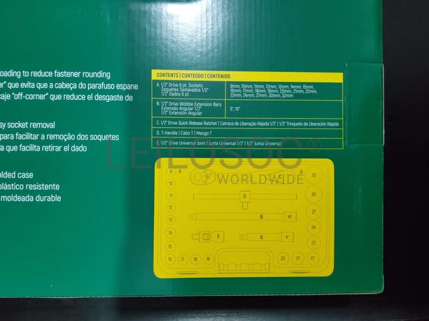 FERRAMENTAS MÉTRICAS 6 PONTOS DE 1/2"
