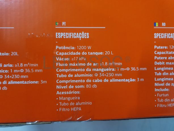 Aspirador de cinzas Daewoo