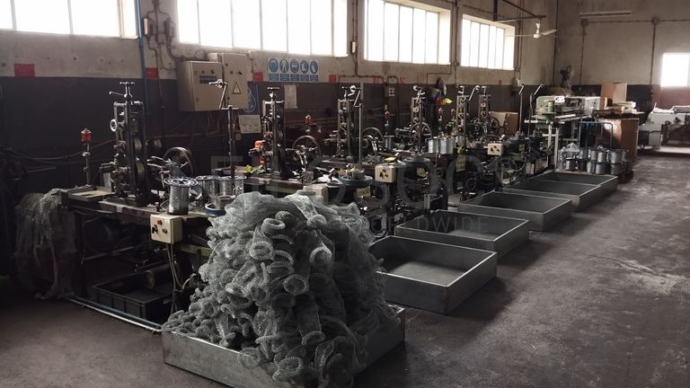 Linha de Produção de Esfregões de Arame