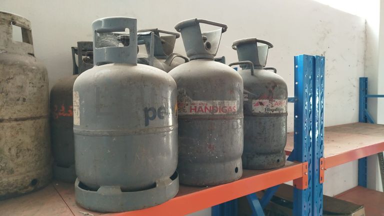 Botijas da petro gás