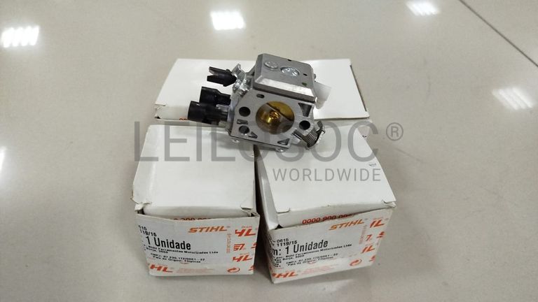 Sabre de Motosserra, Carburador, Ms382 e Cabos de Lima de Madeira